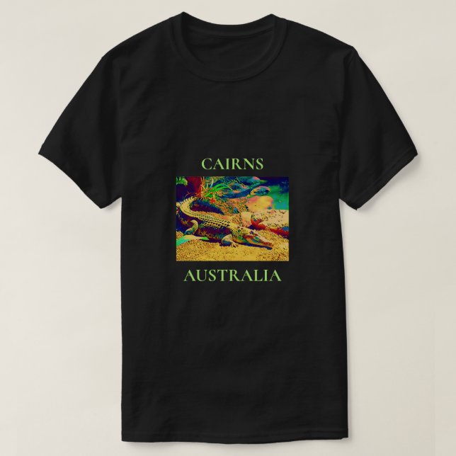 Saltwater crocodile Queensland Australia travel T-Shirt (Design Front)