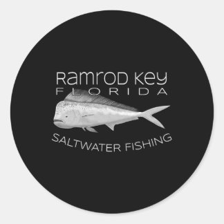 Saltwater Deep Sea Fishing Ramrod Key Florida Mahi Classic Round Sticker