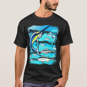 Saltwater Fish Swordfish Mahi Tuna Kingfing Atlant T-Shirt