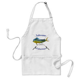 Saltwater fisherman Dorado Mahi Mahi apron