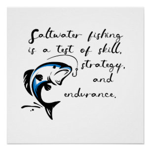 Saltwater fishing. poster