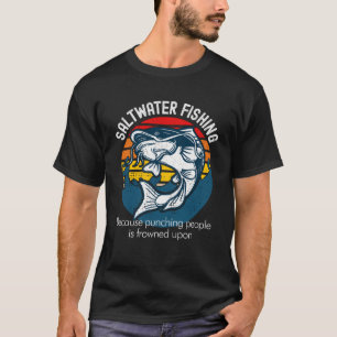 Saltwater Fishing Retro T-Shirt