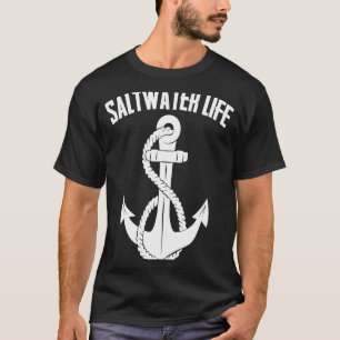 Saltwater Life Cruise Anchor Ocean Fishing Boating T-Shirt