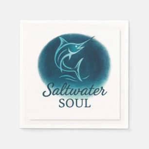 Saltwater Soul Marlin Paper Napkin