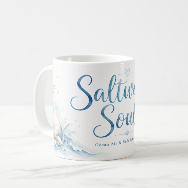 Saltwater Soul Ocean Lover Mug (Front Left)