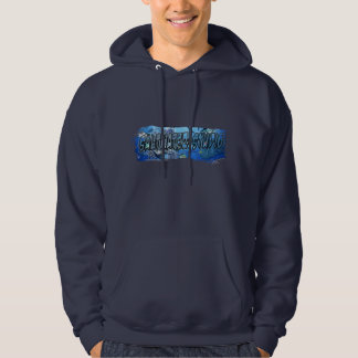Saltwater-studio with tuna attack print Hoodie. Hoodie