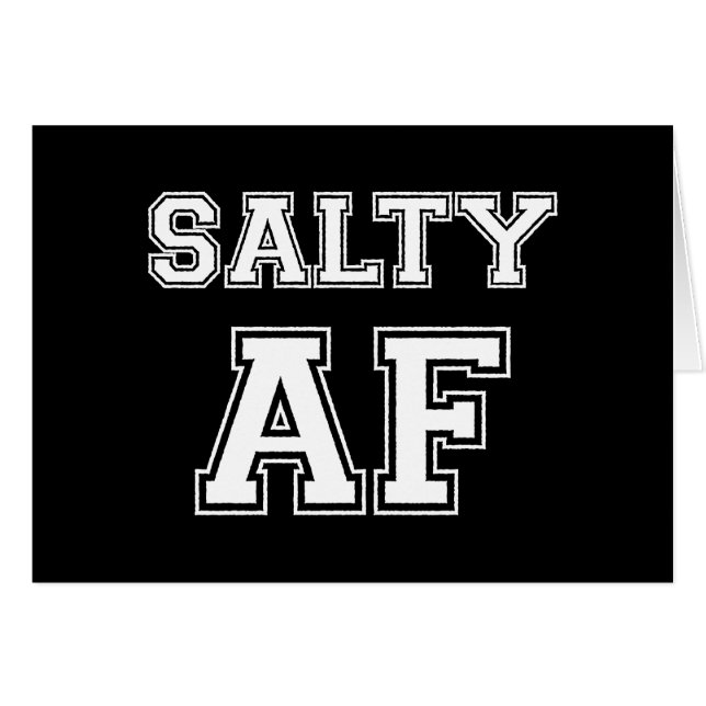 SALTY AF CARD (Front Horizontal)