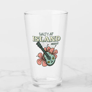Salty AF Island Music Glass