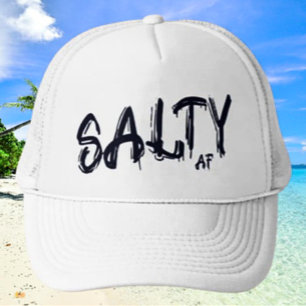 "Salty AF" logo Trucker Hat