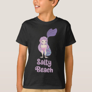 Salty Beach - Cute Mermaid T-Shirt