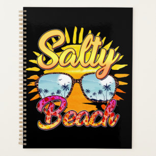 Salty Beach Tropical Sun & Palm Tree Planner