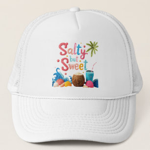 Salty but Sweet - Fun Beach-Themed Trucker Hat