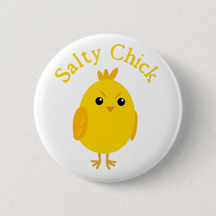 Salty Chick 6 Cm Round Badge