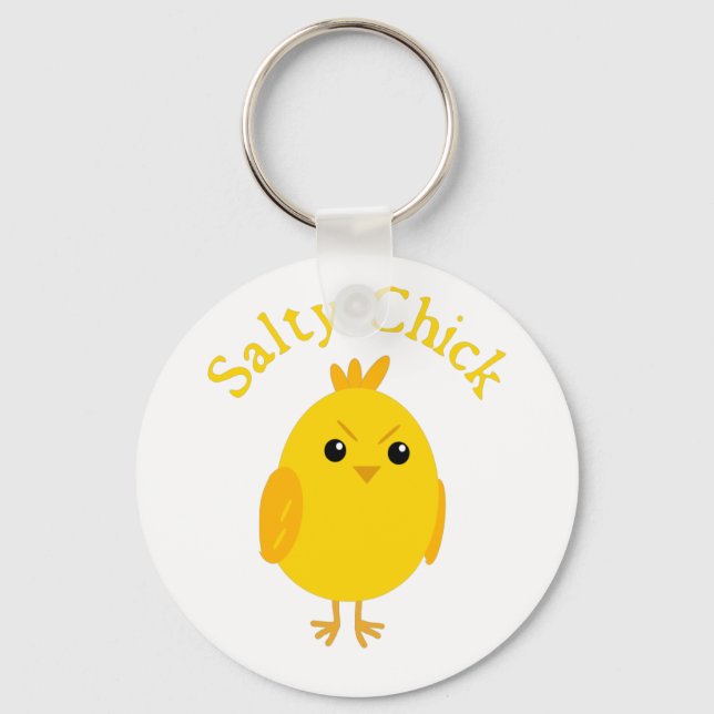 Salty Chick  Key Ring (Front)
