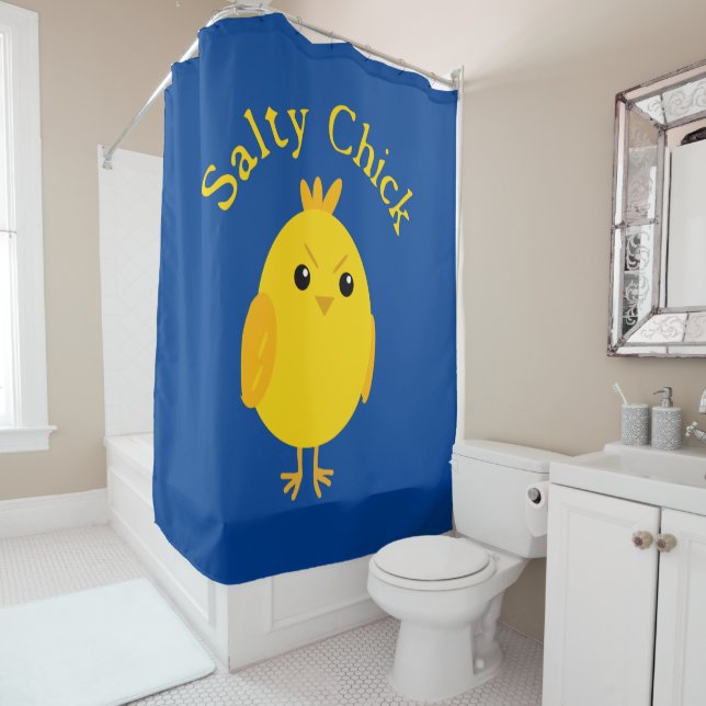 Salty Chick  Shower Curtain (In Situ)