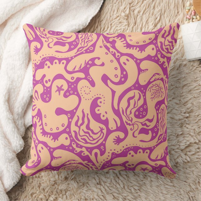 Salty Creatures Novelty Art  Cushion (Blanket)