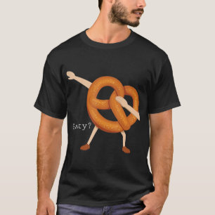 Salty Dabbing Soft Pretzel Funny Foodie Baker T-Shirt