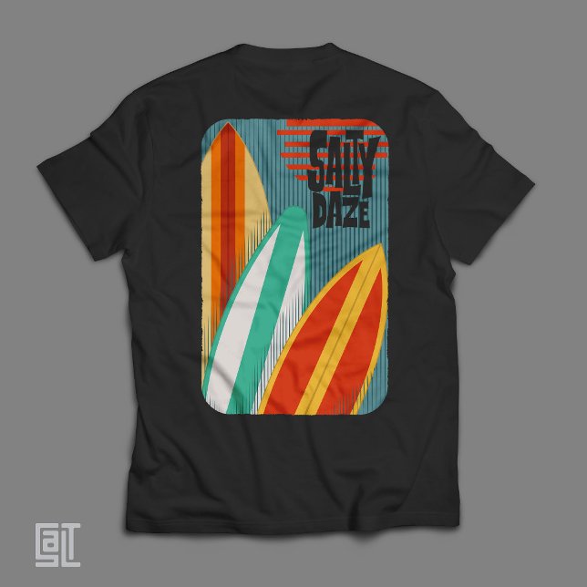 Salty Daze Surfing T-Shirt (Creator Uploaded)