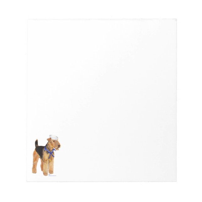 Salty Dog Sailor Notepad (Front)