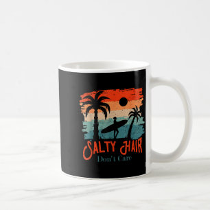 Salty Hair Don't Care Vintage Surfer  Coffee Mug