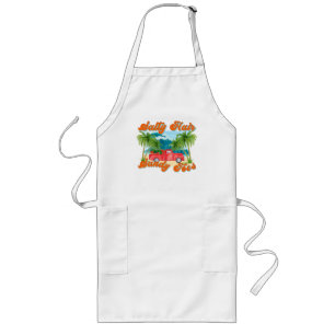 Salty Hair, Sandy Toes Tropical Island Long Apron