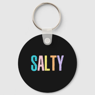 Salty Hawaii Beach Trendy Summer Vacation Vintage Key Ring
