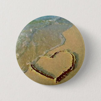 Salty Heart in Sand Pin