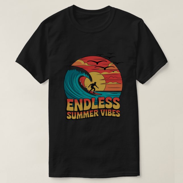  Salty Kisses & Sunset Dreams T-Shirt (Design Front)