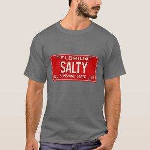 Salty Life 1969 Retro Florida License Plate Surf T-Shirt