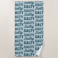 Salty Life Coastal Lover - Teal Blue Graphic Print
