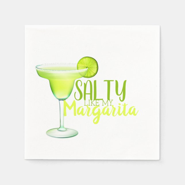Salty Like my Margarita Napkin (Front)