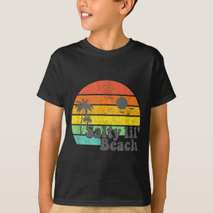 Salty Lil Beach Retro Vacation Funny Summer Quote T-Shirt