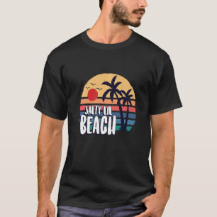 Salty Lil Beach Summer Retro Vintage Girls Vacatio T-Shirt