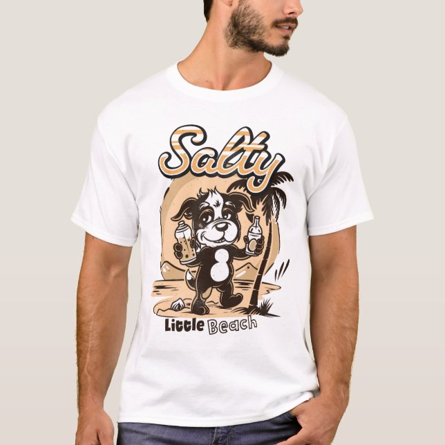 Salty Little Beach T-Shirt (Front)