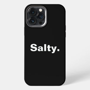 salty one word minimalism design iPhone 13 pro max case