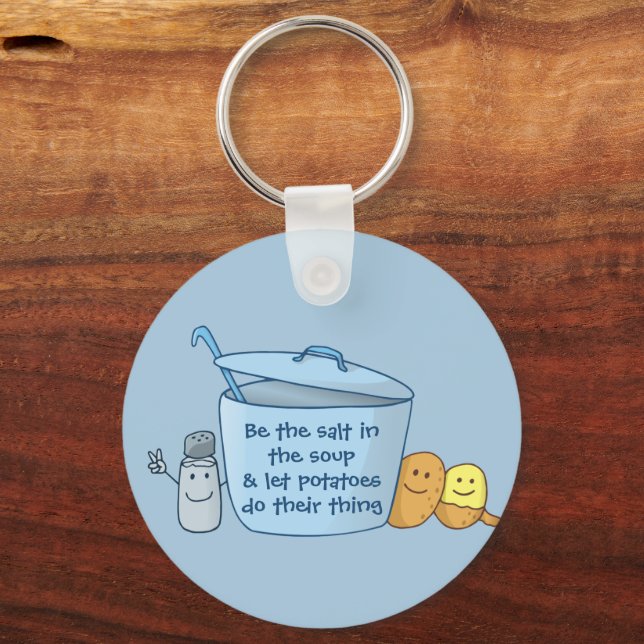 Salty Potato Soup Keychain (Front)