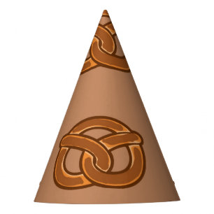 Salty Pretzels Lovers Food Bakers Loop Shape Party Hat