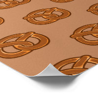 Salty Pretzels Lovers Food Bakers Loop Shape