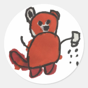 Salty Red Panda Sticker