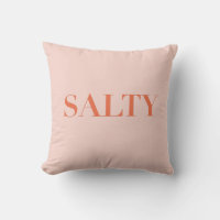SALTY Sarcastic Typography Design in Orange Red