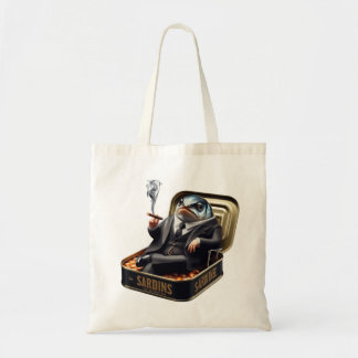  Salty Sardine Mob Boss Don Fish Gang Vibes Tote Bag
