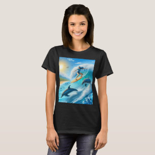 Salty Sisterhood Trio Girls Beach Walk Surfer T-Shirt