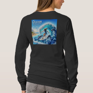 Salty Sisterhood Trio Girls Beach Walk Surfer T-Shirt