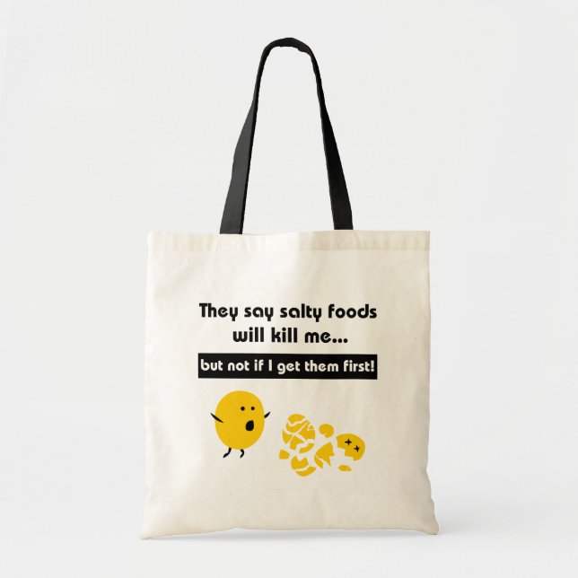 Salty Snacks Tote Bag (Front)