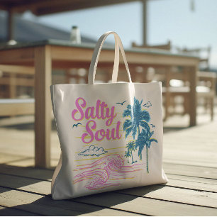 Salty Soul Large Tote Bag