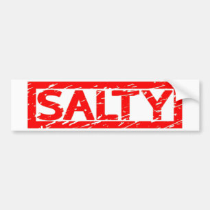 Salty Stamp Bumper Sticker