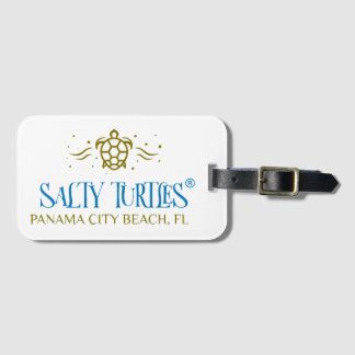 Salty Turtles backpack. Luggage Tag