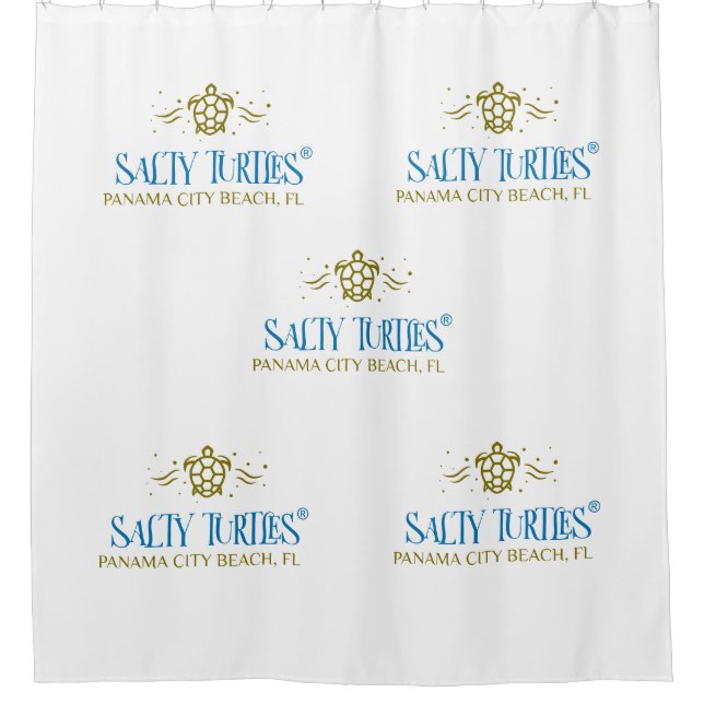 Salty Turtles® Shower Curtain (Front)