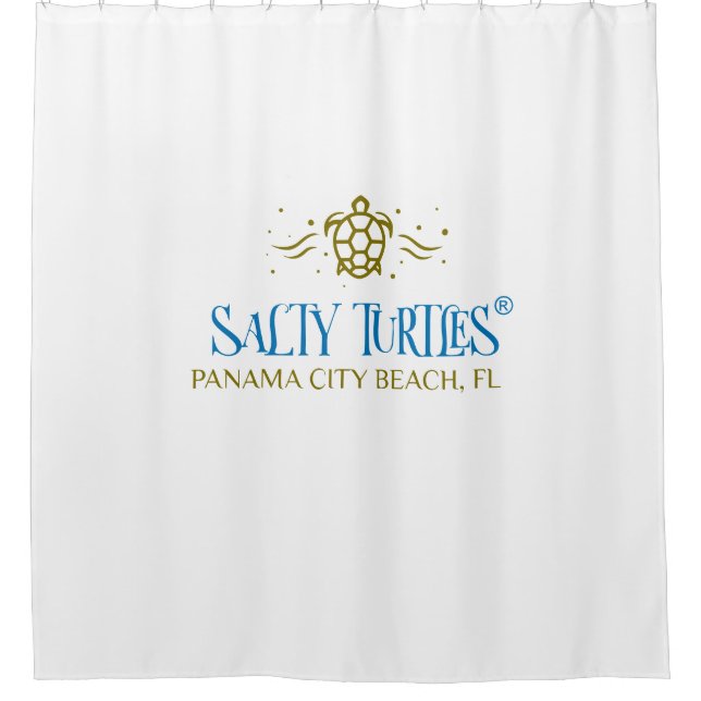 Salty Turtles® Shower Curtain (Front)