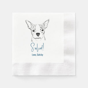 Salud! Boston Terrier Wedding Napkins